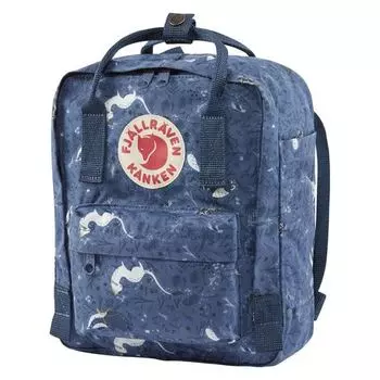Рюкзак Fjallraven Kanken Art Mini, синий узор, 20х13х29 см, 7 л (+ Антисептик-спрей для рук в подарок!)