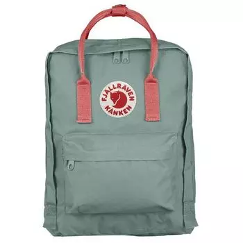 Рюкзак Fjallraven Kanken, зеленый/персиковый, 27х13х38 см, 16 л (+ Антисептик-спрей для рук в подарок!)