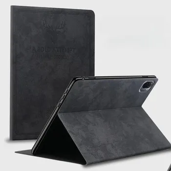 Чехол для ipad pro 12,9 air4 5 10,9, тонкий чехол для планшета в стиле ретро, складной флип-подставка из искусственной кожи, умный чехол для ipad pro 11 10th, чехол ipad air4 air5 10.9 синий