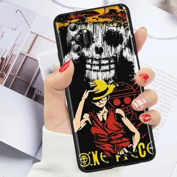 Японский цельный чехол Luffy для Xiaomi Redmi Note 11 10S 10 9T 9S 9 8T 8 7 6 Pro Plus Max 5G, черный мягкий чехол для телефона Funda Capa Redmi Note 6 Pro