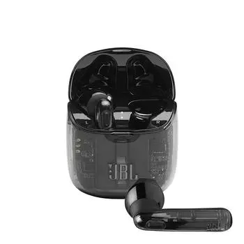 JBL T225TWS прозрачный чёрный
