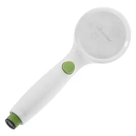Душевая лейка Accoona G08k, 1 режим, корпус пластик, белый/зеленый