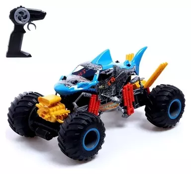 Джип радиоуправляемый «Акула», 4WD полный привод, эффект дыма, работает от аккумулятора