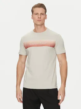Футболка обычного кроя Linear Ombre K10K114163 Calvin Klein, серый