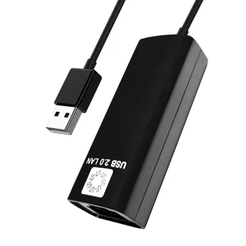 Сетевая карта 5bites UA2-45-02BK USB2.0 -> RJ45 10/100 Мбит/с, 10см