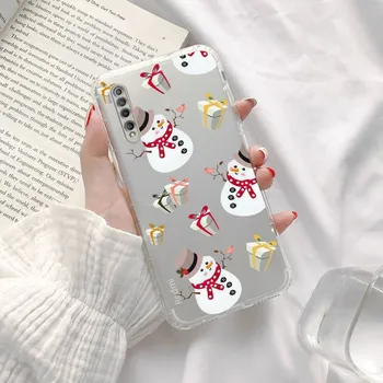 Чехол для телефона с рождественским оленем и новогодними подарками, прозрачный чехол для Xiaomi redmi note xf poco 10 11 9 7 8 3 his E pro, чехол redmi note 8