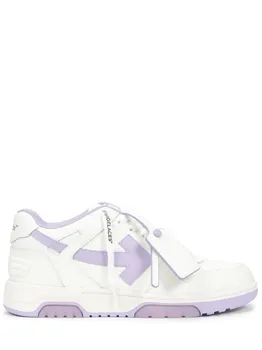Кеды кожаные Out of Office OFF-WHITE