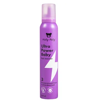 HOLLY POLLY Мусс для волос Ultra Power Baby Ослепительный Блеск и Ультрафиксация