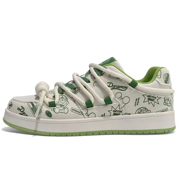 Кроссовки Doraemon Skateboarding Shoes Unisex Low-top, белый