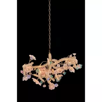 Подвесная люстра светодиодная Fluorite Sauvage FL1095-20P с цветами