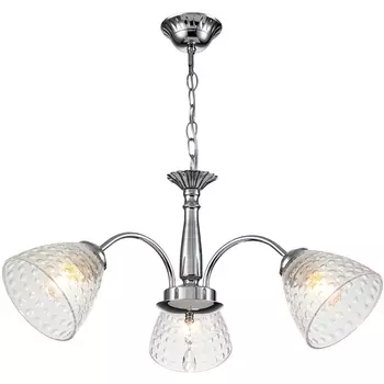 Подвесная люстра 658/3PL E27*40W Escada Freesia Chrome с подвесками