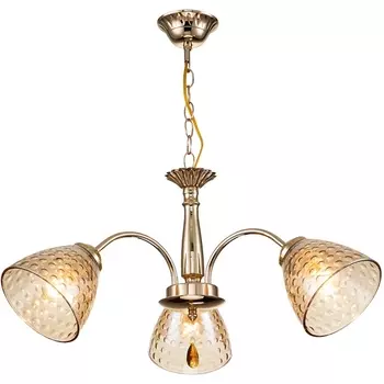 Подвесная люстра 658/3PL E27*40W Escada Freesia Gold с подвесками