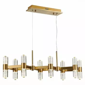 Подвесная люстра Латунь/Прозрачный 16*2,5W 4000K ST Luce Gemina SL6007.203.16
