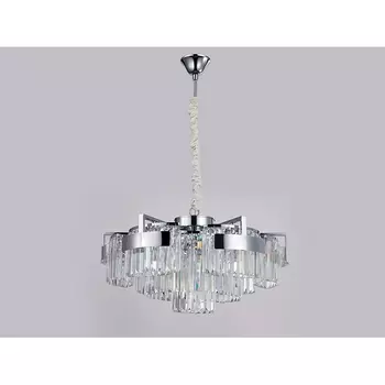Подвесная люстра хрустальная 4356+3/C Newport 4350 chrome