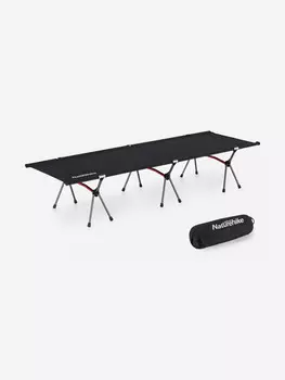 Раскладушка Naturehike XJC04 190х65х38 см, до 150 кг, черная, Черный
