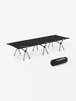 Раскладушка Naturehike XJC06 190х65х38 см, до 120 кг, черная, Черный