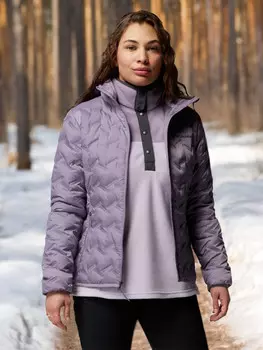 Пуховик женский Columbia Delta Ridge II Down Hooded Jacket, Розовый