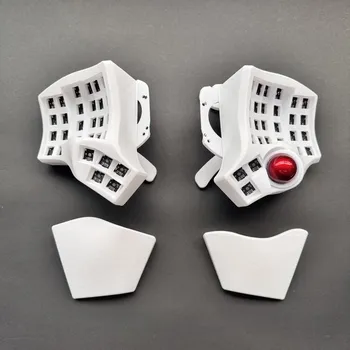 Charybdis 4X6 Camber Split Track Ball Клавиатура Изготовленный на заказ Прозрачный акриловый корпус Сварочный переключатель RGB VIAL Проводная разделенная клавиатура Комплект