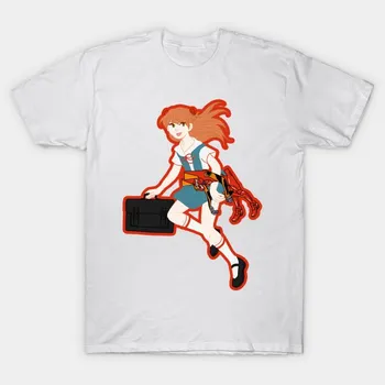 Футболка женская Asuka Langley Soryu Harajuku Print Kawaii футболка летняя женская футболка с коротким рукавом топ футболка S
