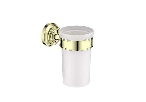 Стакан с держателем Aquatek Классик AQ4527PG золото