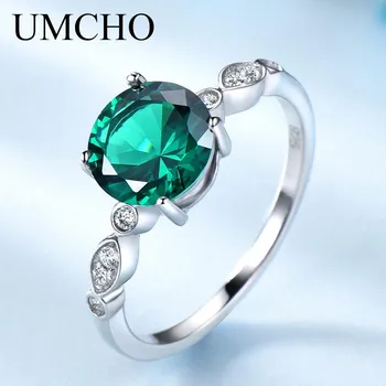 UMCHO Подлинное кольцо с мистическим топазом Rainbow Fire 5 топаз