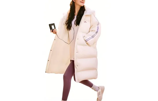 Женская куртка-пуховик Anta FW23 Pure Tea White