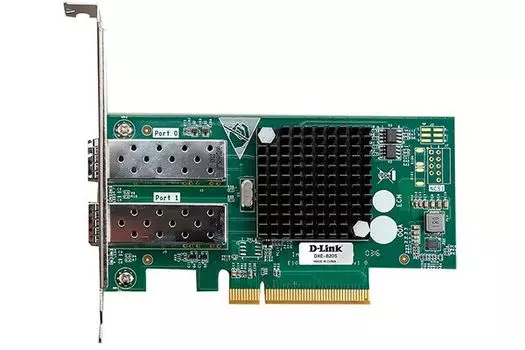 Сетевая карта D-link DXE-820S, 2xSFP+, 10 Гб/с, PCI-Ex8, Retail (DXE-820S/A1A)