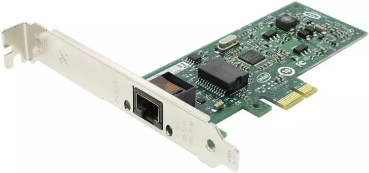 Сетевая карта Intel EXPI9301CT, 1xRJ-45, 10/100/1000 Мбит/сек, PCI-E, bulk (EXPI9301CTBLK)