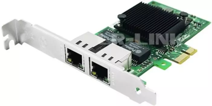 Сетевая карта LR-Link LREC9222HT, 2xRJ-45, 1 Гб/с, PCI-Ex1, Retail (LREC9222HT)