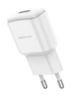 Сетевое зарядное устройство Borofone BA48A Orion, 1USB, 2.1A, белый