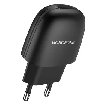 Сетевое зарядное устройство Borofone BA49A Vast power, 1USB, 2.1A, черный (6931474728401)