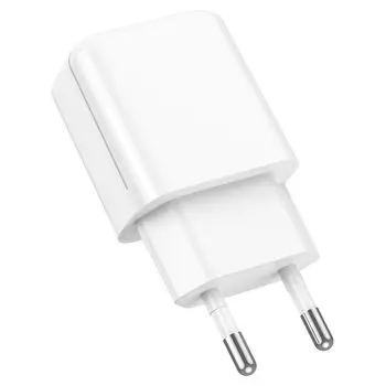 Сетевое зарядное устройство Borofone BA64A, USB, 2.1A, белый (213527)
