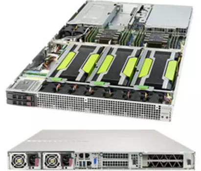 Серверная платформа SuperMicro 1029GQ-TRT, 2xSocket3647, 12xDDR4, 2x2.5 HDD HS, 1xM.2, 2x10GLAN, IPMI, Redundant 2x2000 Вт, 1U (SYS-1029GQ-TRT)