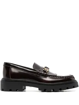 Лоферы с бахромой TOD'S, красный