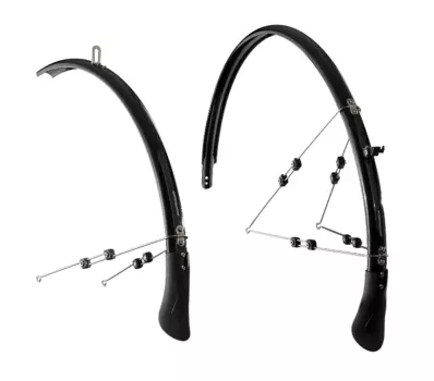 Крылья велосипедные Bontrager NCS, комплект, 700 x 28-35мм, черные, TCG-552487