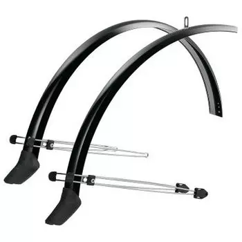 Крылья велосипедные SKS Commuter Hybrid 45 mm, 28", черный, 10955