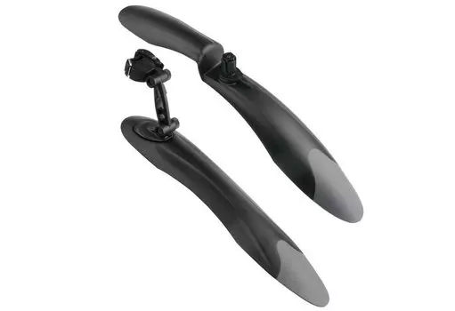 Крылья велосипедные Forward МТВ, 24"-29", комплект, черные, с серыми вставками, RD6907