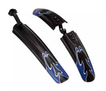 Крылья велосипедные V-GRIP, переднее+заднее, черный, полипропилен, 8005