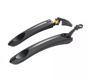 Крылья велосипедные YUNG FANG PM-24F/R, 26"/700С, комплект, пластик, черный, PM-24F/R, 26"/700С