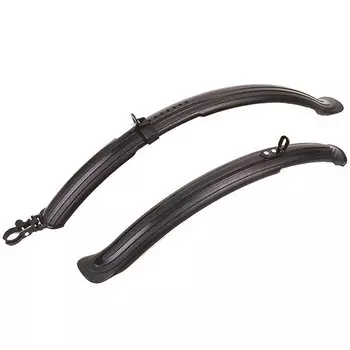 Крылья велосипедные OXFORD Mudstop 1, комплект, для колёс, 700с / 28", пластик, чёрный, OF553