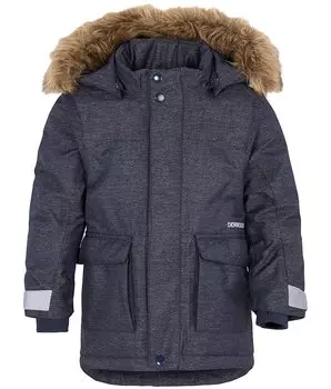 Куртка детская Didriksons KURE KID'S DENIM PARKA, 393 тёмно-синий деним, 503526