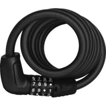 Замок велосипедный ABUS Tresor 6512C/180см SCMU, трос 12 мм, кодовый 4-х разрядный, с кронштейном, черный, 05-0013414