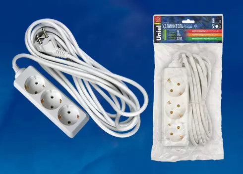 Удлинитель Uniel Standard S-GCD3-5