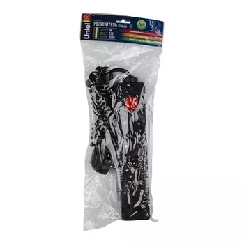 Удлинитель Uniel Standard S-GCD4-3B BLACK