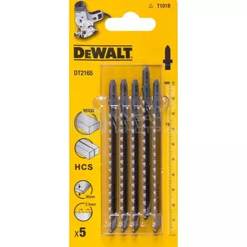 Пилки для лобзика по дереву DeWalt HCS 100*73*2,5*30мм 5шт DT2165-QZ