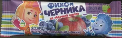 Батончик Фрутилад Фикси Черника, 30 г