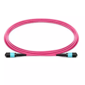 Волоконно-оптическая сборка 50/125, 8 волокон TELCORD ШОС-3.0-8-MPO/U(f)-MPO/U(f)-A-MM504-3м-LSZH-MG MPO/UPC Female-MPO/UPC Female, тип A, OM4, 3.0мм,