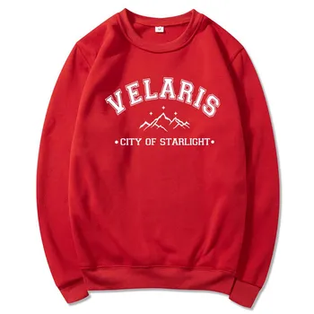 Женская толстовка с капюшоном Velaris The City of Starlight Sarah J Maas ACOTAR SJM Bookish, толстовки с капюшоном Throne of Glass Feyre Rhysand S розовый