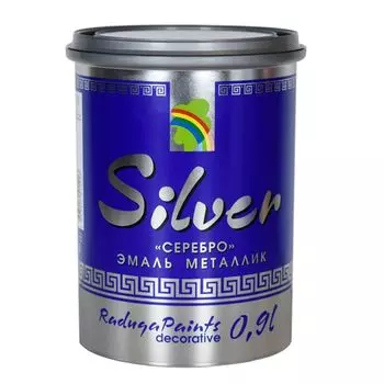 Эмаль Радуга Р-117 металлик Silver 0,25 л