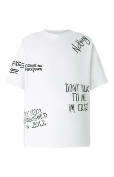 Хлопковая футболка Comme des Fuckdown